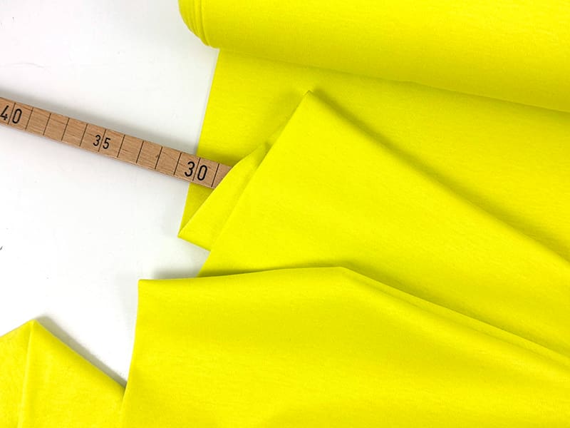 Designerleftover Feinjersey Interlock Cotton, Limegelb – Bild 2