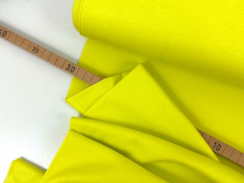 Designerleftover Feinjersey Interlock Cotton, Limegelb