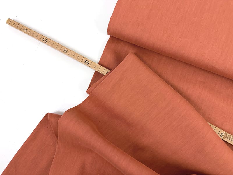 Designerleftover "Elvis" Leinen Viskose, Cinnamon