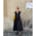 Baumwoll Popeline Stone Washed, Schwarz