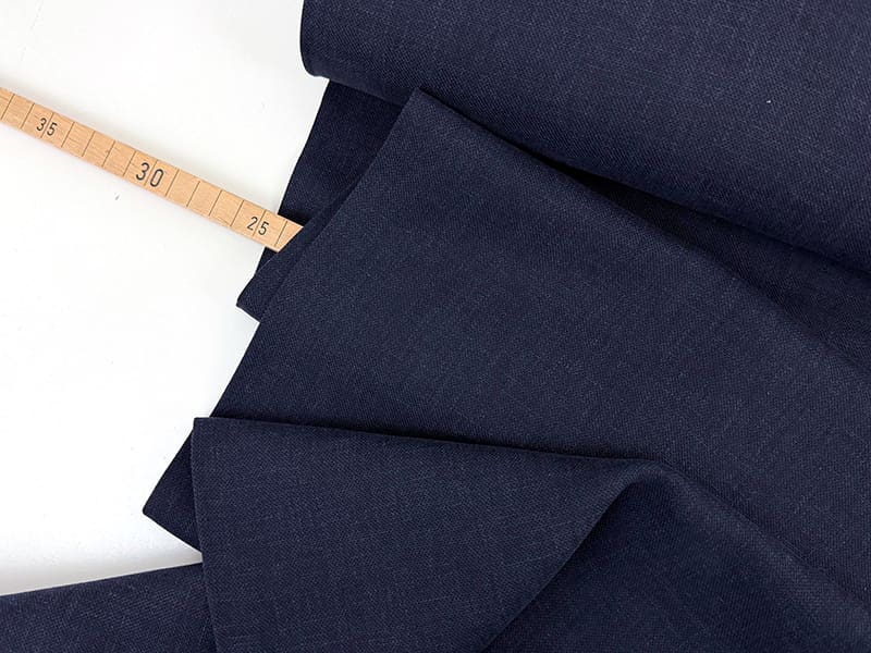 Lyocell Leinen Twill, Navy – Bild 2