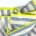 Double Gauze Musselin Bio BW, Streifen Natural Azur