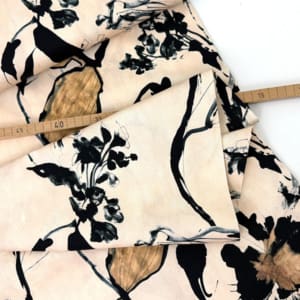 Baumwolle twill painted bloom 1000stoff