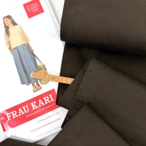 Cotton feincord babycord 1000stoff chocolate fraukari