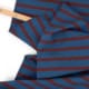Cotton jersey streifen 1000stoff blau braun