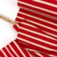 Cotton jersey streifen 1000stoff rot ecru