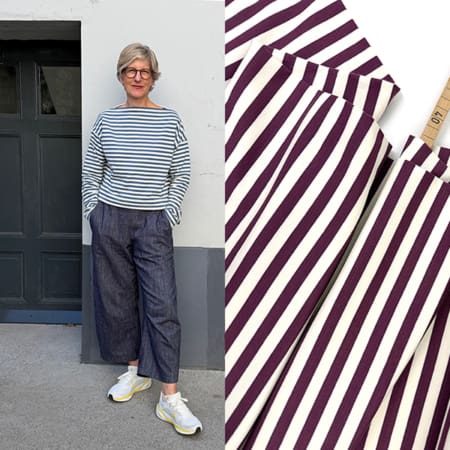 Frenchterry burgundy fraulara studioschnittreif 1000stoff