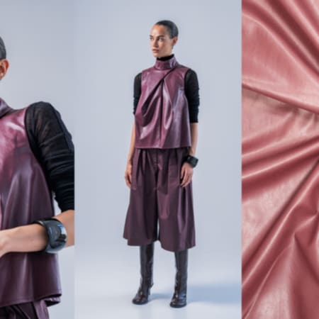 Kunstleder bordeaux fibremood 1000stoff niva