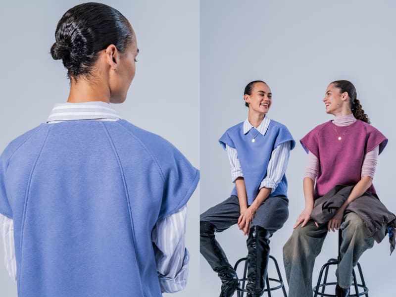 Organic Heavy Jogging Sweat, Lavendel Blau, Fibre Mood