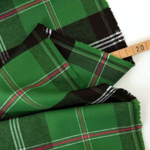 Designer baumwolle flanell karo 1000stoff grün