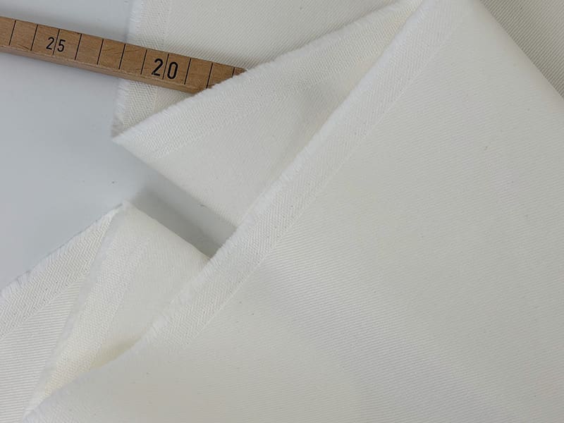 Designer baumwolle twill denim 1000stoff weiß d