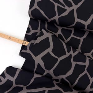 Designer rippenjersey giraffe 1000stoff