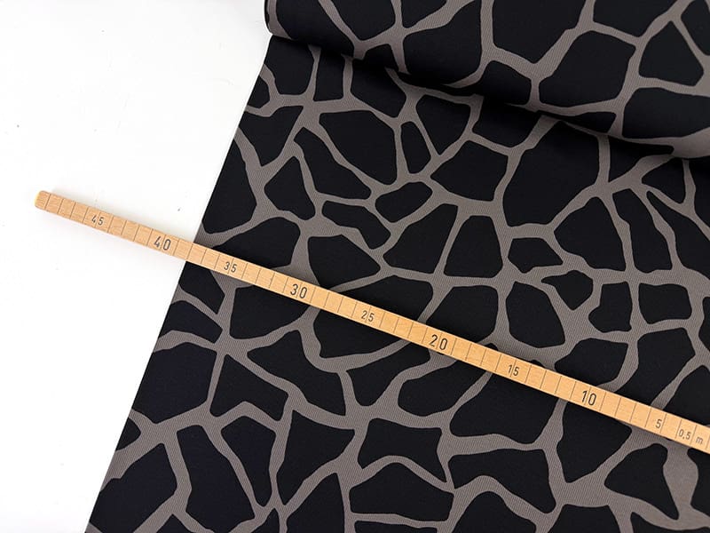 Designer rippenjersey giraffe 1000stoff d