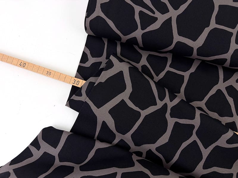 Designer rippenjersey giraffe 1000stoff