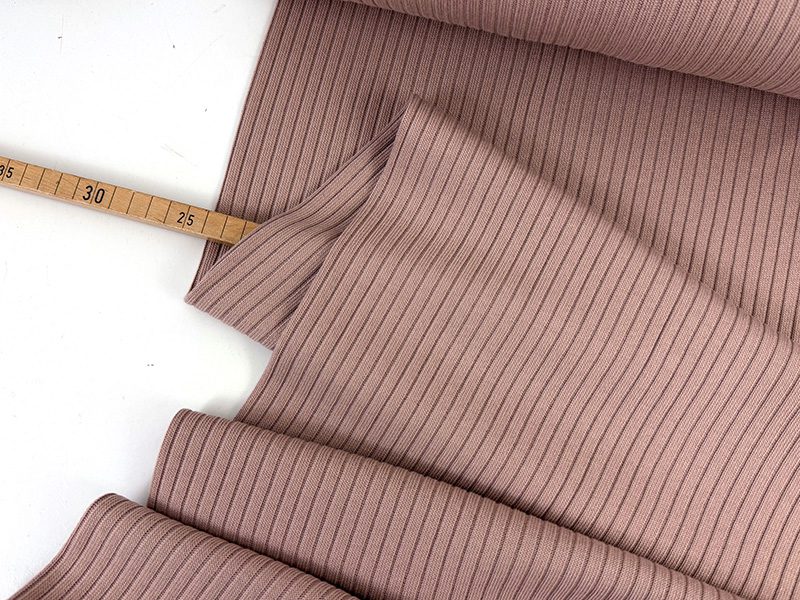 Bambus strick rippe 1000stoff blush d