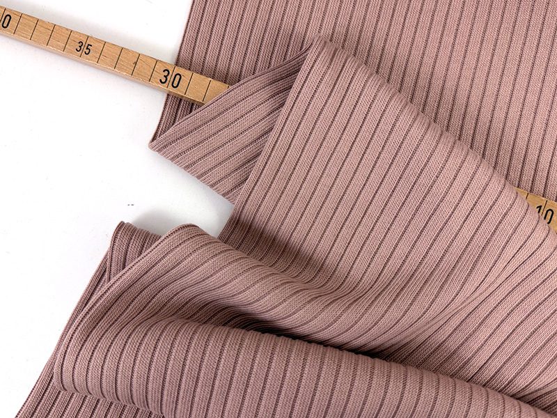 Bambus strick rippe 1000stoff blush