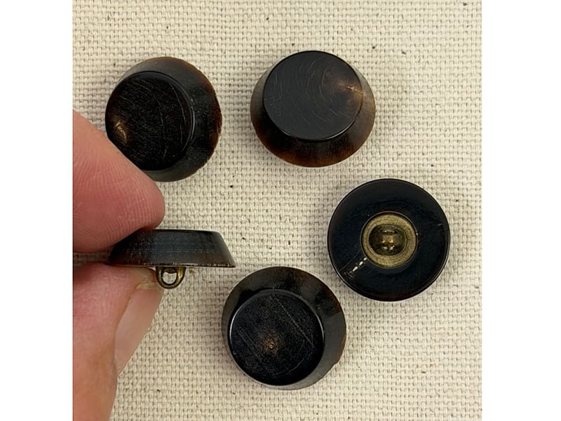 Designer knopf horn konisch klein 1000stoff d