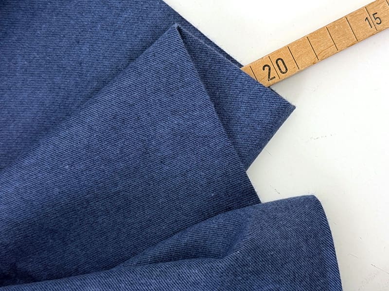 Swafing flanell uni jeansblau 1000stoff