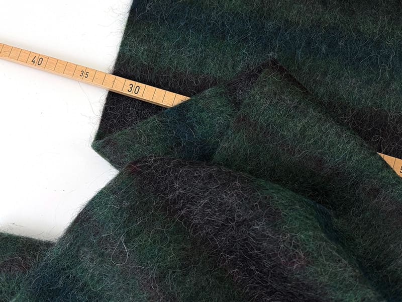 Wolle alpaca streifen grün 1000stoff det