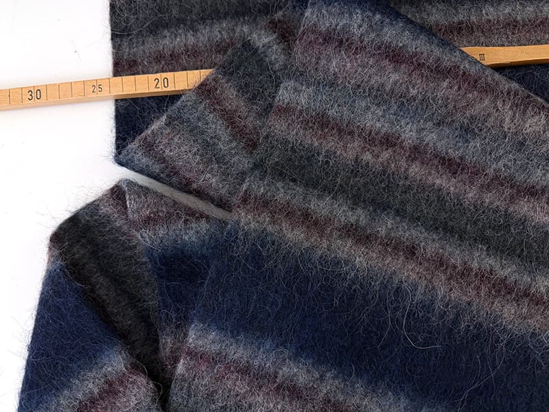 Wolle alpaca streifen navy 1000stoff d