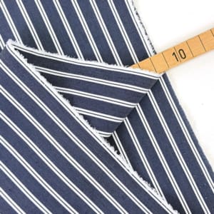 Designer popeline denim streifen 1000stoff d