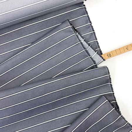 Designer popeline grau streifen 1000stoff d