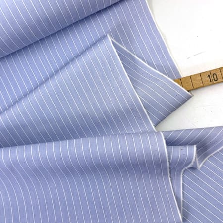 Designer popeline hellblau streifen 1000stoff