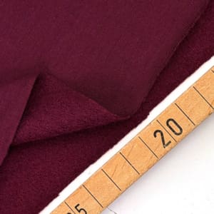 Cotton bamboo sweat 1000stoff burgundy