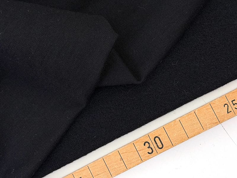 Cotton bamboo sweat 1000stoff schwarz d