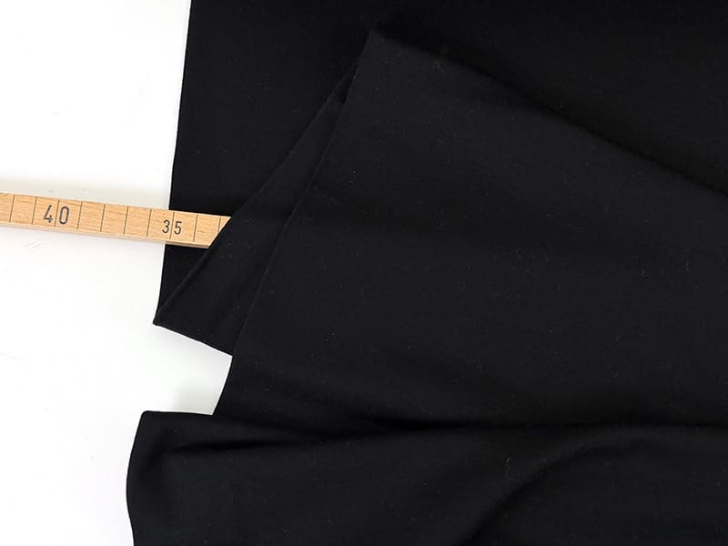 Cotton bamboo sweat 1000stoff schwarz