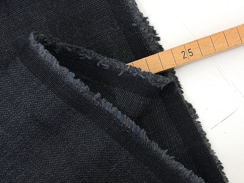 Cotton wool denim 1000stoff black d