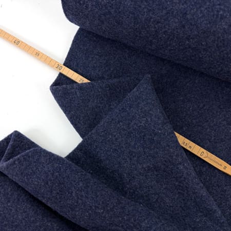 Merino fleece 1000stoff navy d