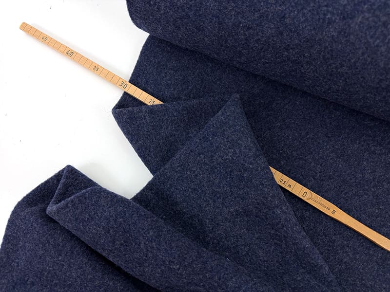 Merino fleece 1000stoff navy d