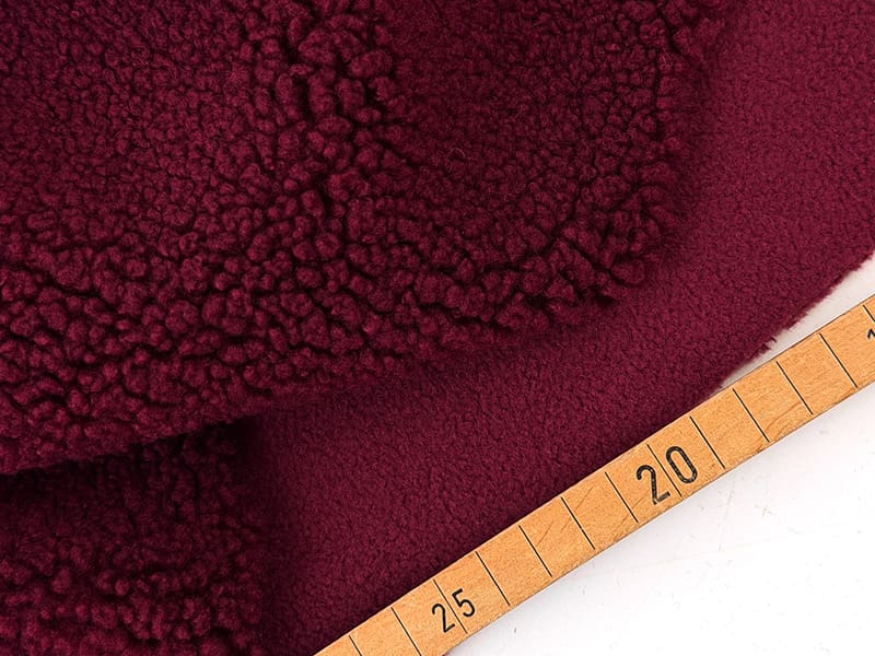 Psfahion doubleface teddy 1000stoff burgundy d