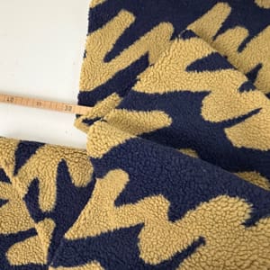 Psfahion fm teddy navy beige 1000stoff