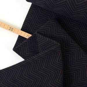 Wolle fischgrat 1000stoff beige schwarz